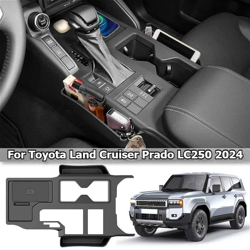 Funda de Silicona para Consola Central de Toyota Land Cruiser Prado LC250 250 J250 2024 2025, Antiarañazos, Antipolvo, Ajuste Perfecto para Interiores