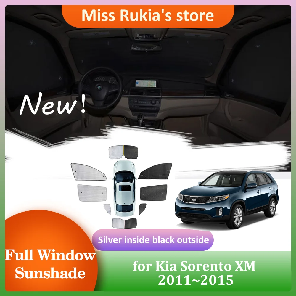 

Автомобильные солнцезащитные очки для Kia Sorento XM 2011 ~ 2015 2012 2013, на крышу, окна, солнцезащитный козырек, коврик на лобовое стекло, занавеска, Солнцезащитная крыша, аксессуары
