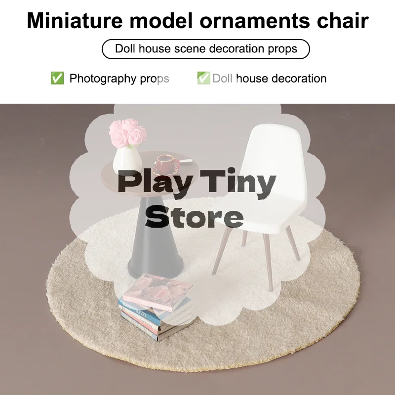 

Миниатюрный набор стульев и столов в масштабе 1/12 для кукольного домика, мебель для гостиной, сцена, конструкция