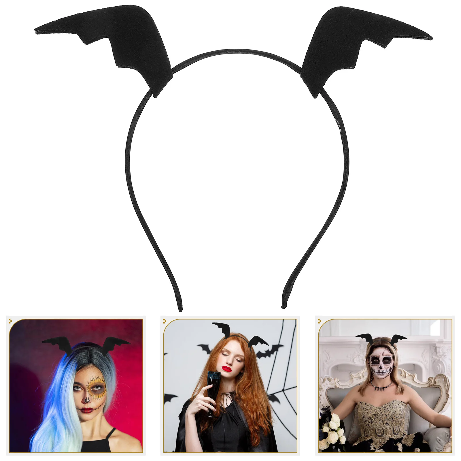 

Bat Wing Christmas Hairband Cute Alloy Headband Decoration for Halloween Christmas Party Cosplay Accessory Bat Wing Hair Band