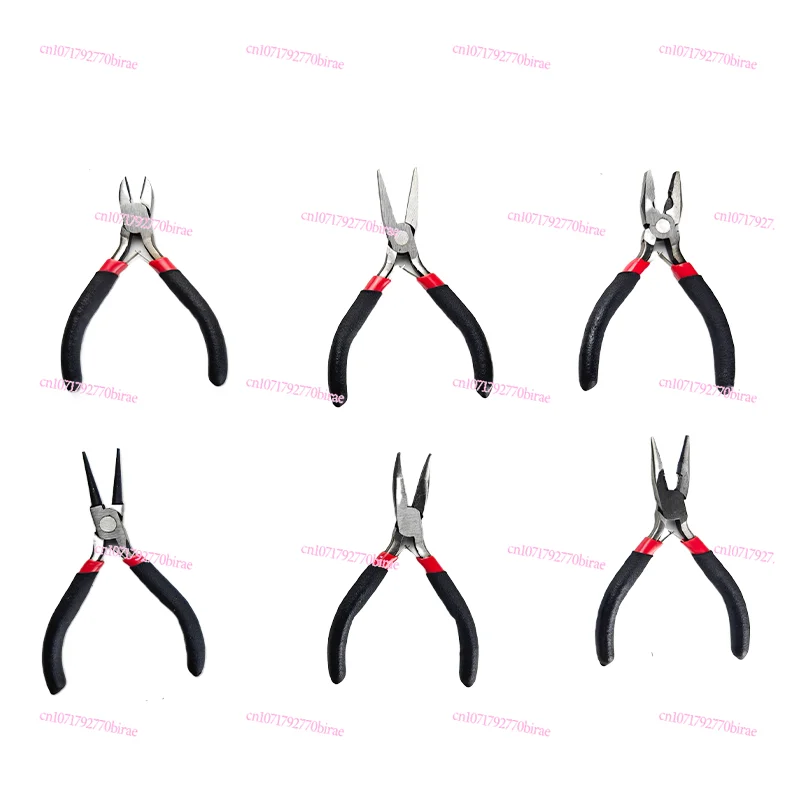 Home DIY 15mm Mini Jewelry Pliers Multi-Function Sleeve Diversity Tongs Forceps Flat NoseCombination PliersBent Nose Hand tool