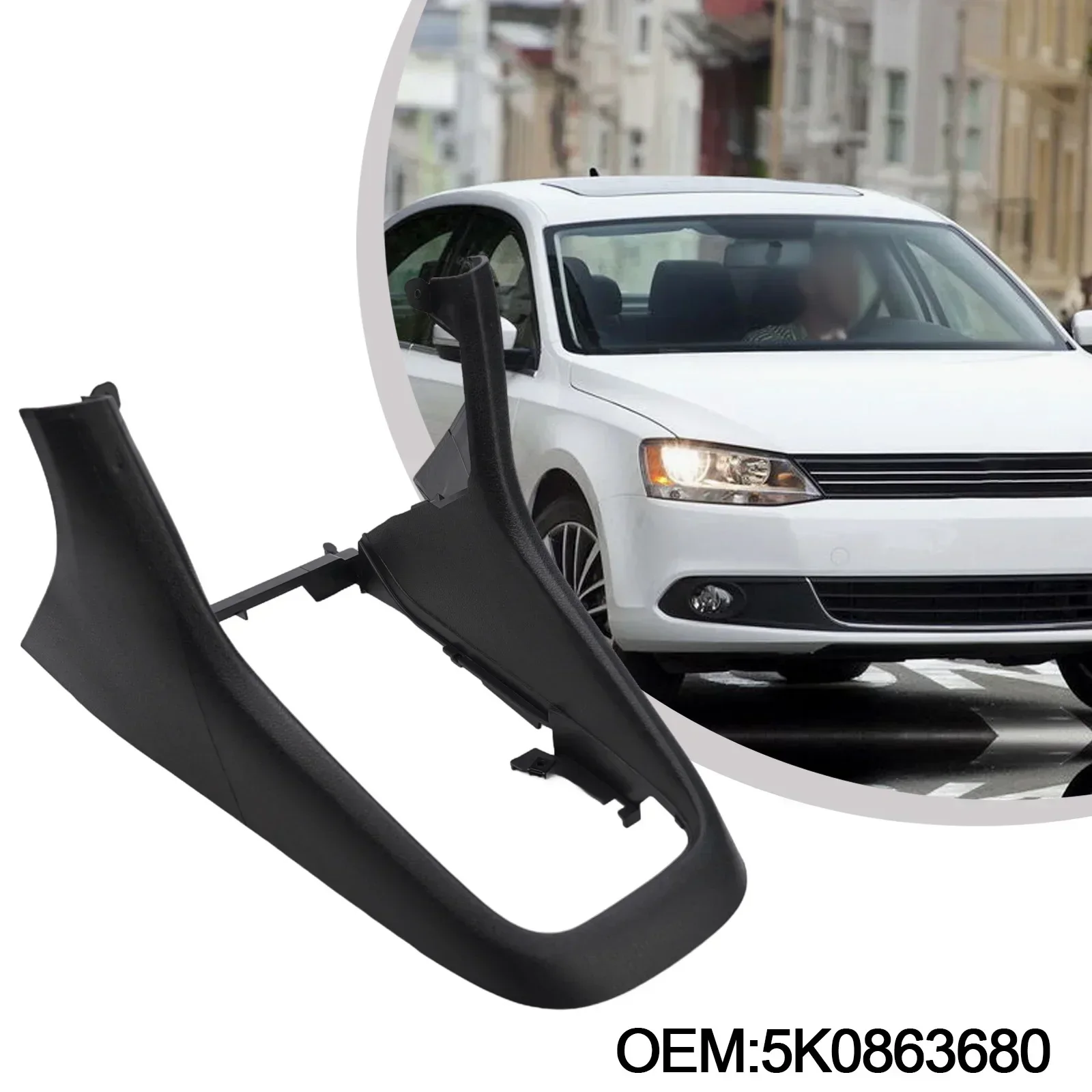 

1 X Center Console Frame Trim Shift Panel Cover 5K0863680 For Golf 6 MK6 2008-2013 ( After June 2008 ) Black Replacement