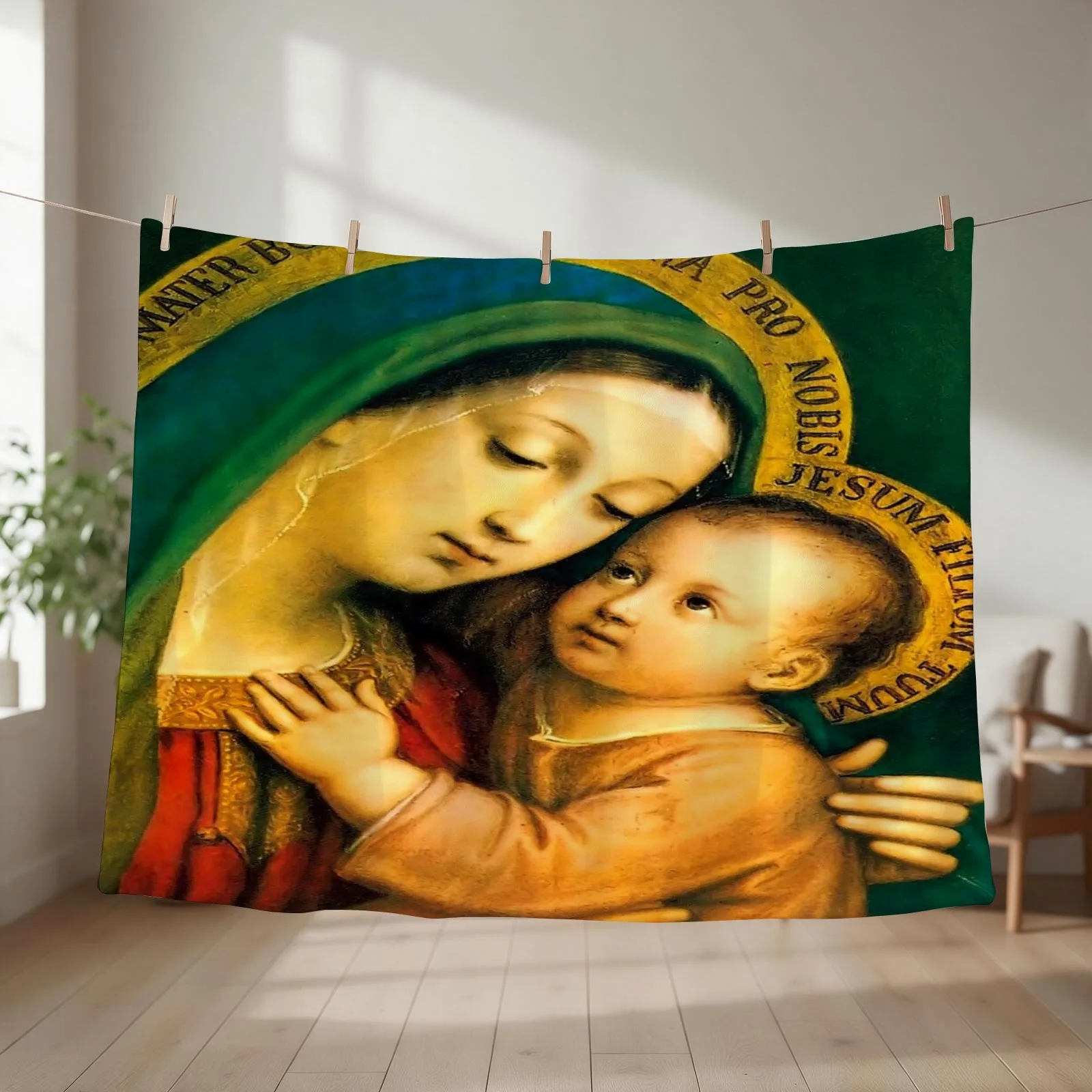 Our Lady of Good Counsel 1467 Throw Blanket Decorative Sofas Softest Sofa Bed covers Blankets