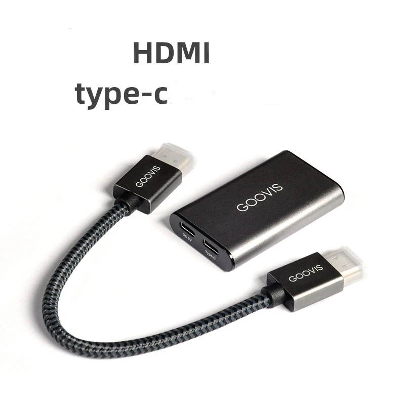 HDMI to Type-c Adapter, HD 4K Converter, USB-c Portable Video Adapter for GOOVIS/Rokid/EM3/Growoow Head Mounted Display