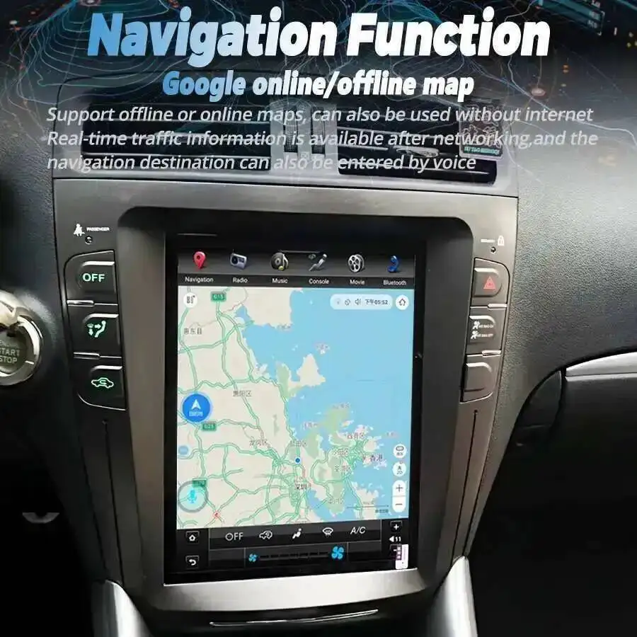 navirider With 360 Android 15 car radio smart Radio For Lexus IS250 Is200 IS220 2009 2010 2011 Stereo 128GB CarPlay 10.4''DSP