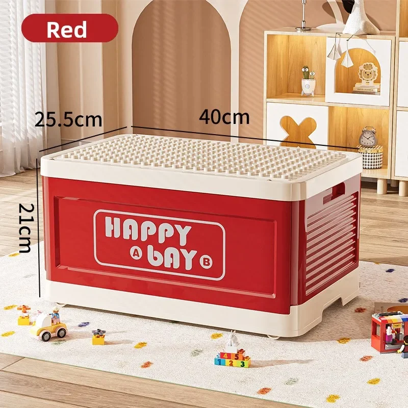 

Minimalist Toy storage box extra large finishing box living room children's building block storage box with lid foldable box