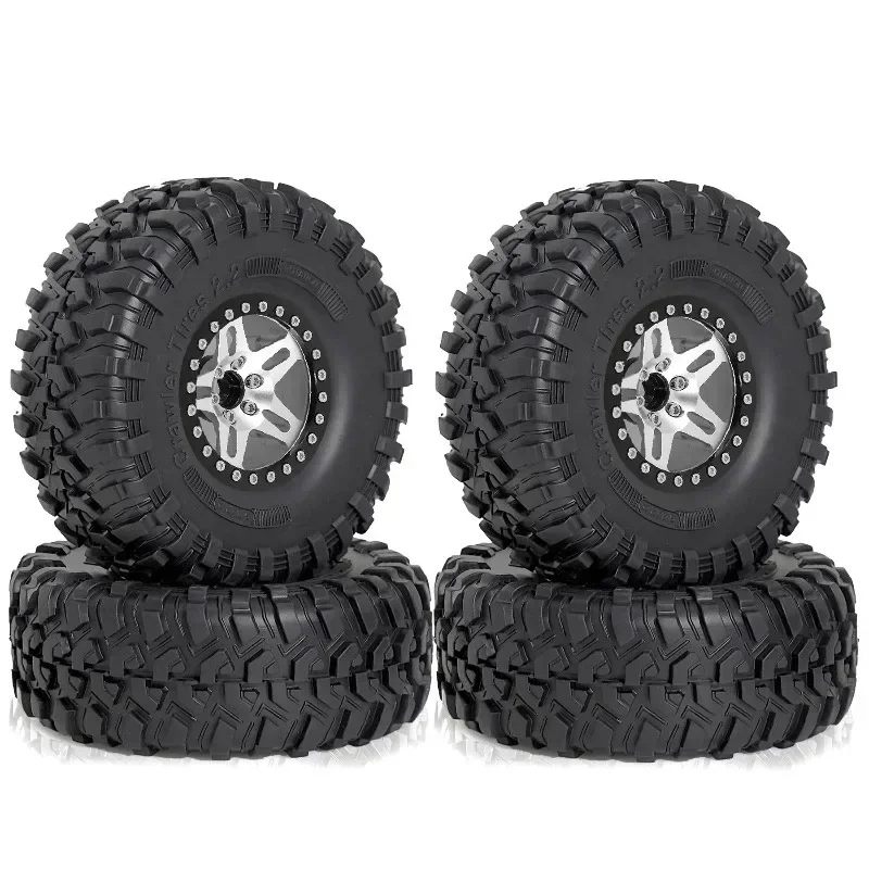 

2.2 in Wheel Tires for 1/10 SCX10 II 90046 SCX10 III AXI03007 SCX10 Pro TRX4 TRX6 Gen7 Gen8 D90 VS4-10 MST CFX RC Crawler