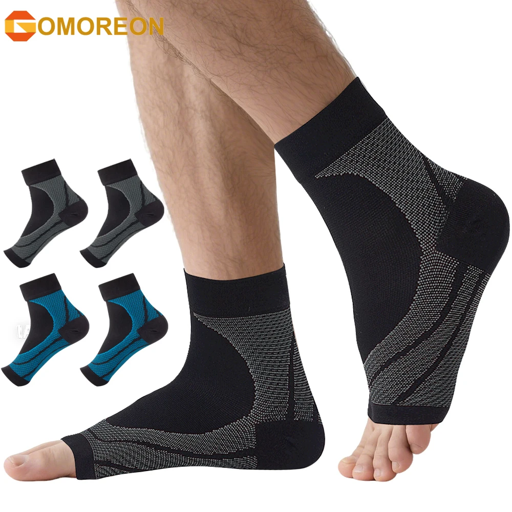 

1Pair Neuropathy Socks, Ankle Compression Sleeves for Men Women, Foot Arch Support Ankle Brace Plantar Fasciitis Sock for Sports