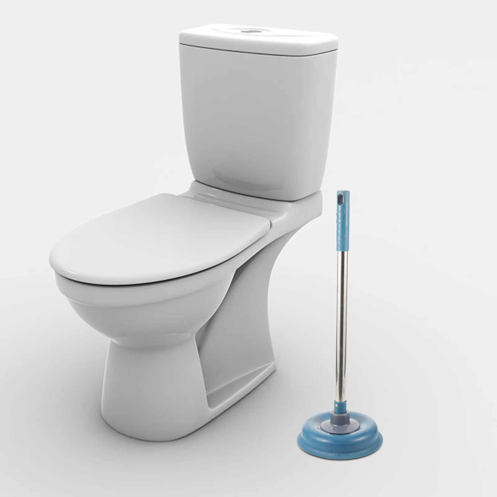 Extra Long Handle Toilet Plunger Heavy Duty Force Cup