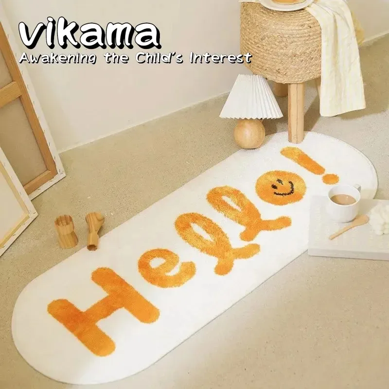 

VIKAMA декоративный ковер с рисунком кота, мягкий и теплый напольный коврик, прикроватный ковер для спальни, прихожей, домашний декор, живущая