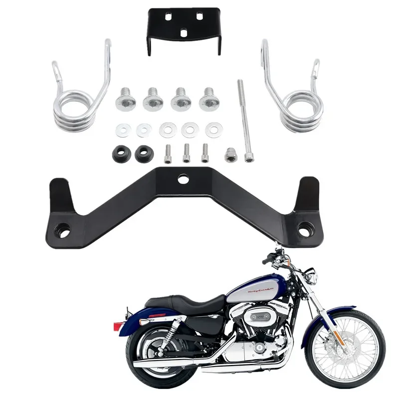 For Harley Sportster 1200 883 2004-2006 2010-2016 Iron 883 Motorbike Acsessories Seat Kit Spring Saddle Support Bracket