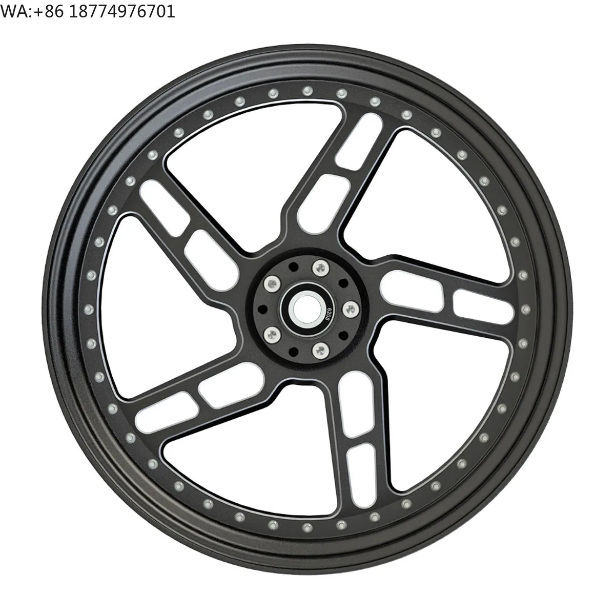 For Harley 09-later Touring Models Compatible Black Aluminum Alloy Front & Rear Motorcycle Wheels Rim Accessories