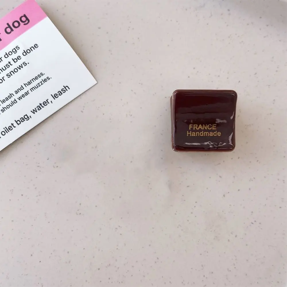 

Temperament Acetic Acid Mini Hair Claw Hair Grab Clip Square Acetate Hair Clips Barrettes Y2K Women