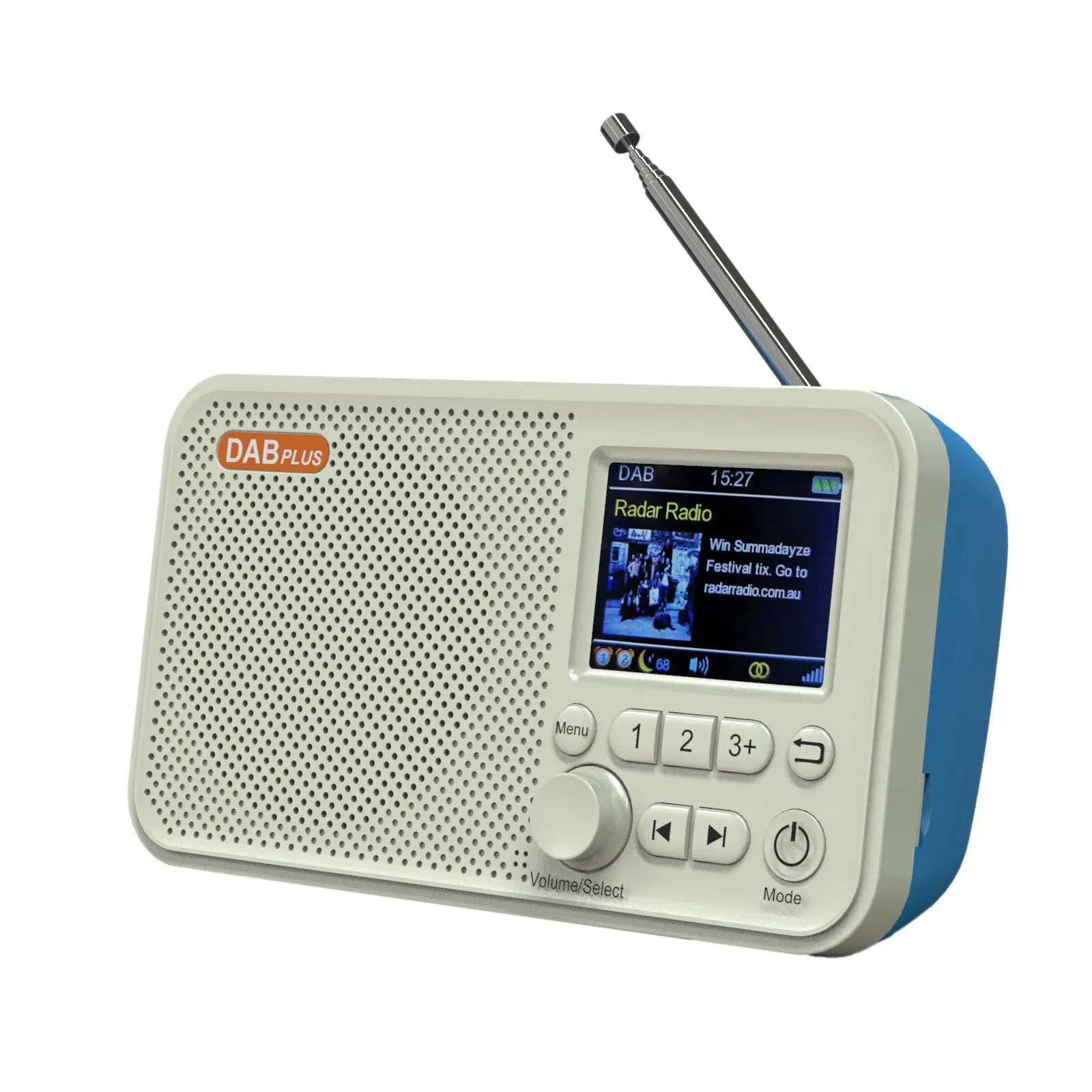 Portable DAB/DAB+ & FM Digital Radio with Bluetooth and TF Card Mp3 Play, 2.4 Inch Colour LCD Screen