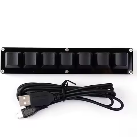 7 Keys Black Custom Mini Keypad Numpad Mechanical Keyboard OSU Programming Macro Keyboard For Photoshop Gaming J6D5