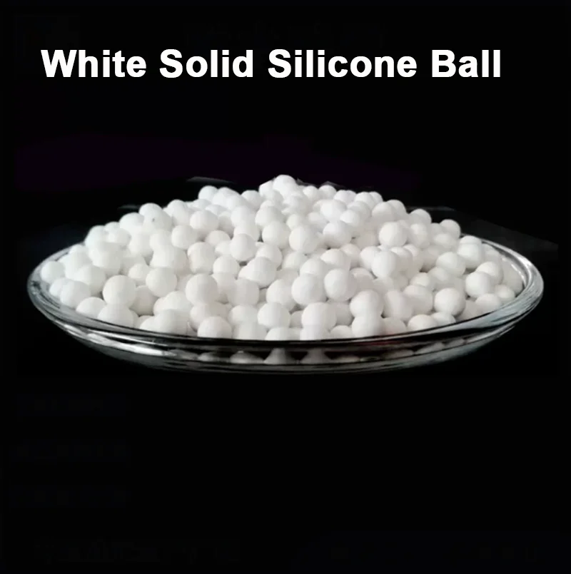 White Round Solid Silicone Ball Sealing Silicone Ball Industrial DIY Parts Dia 2/2.5/3/3.5/4/5/5.5/6/6.5-65mm