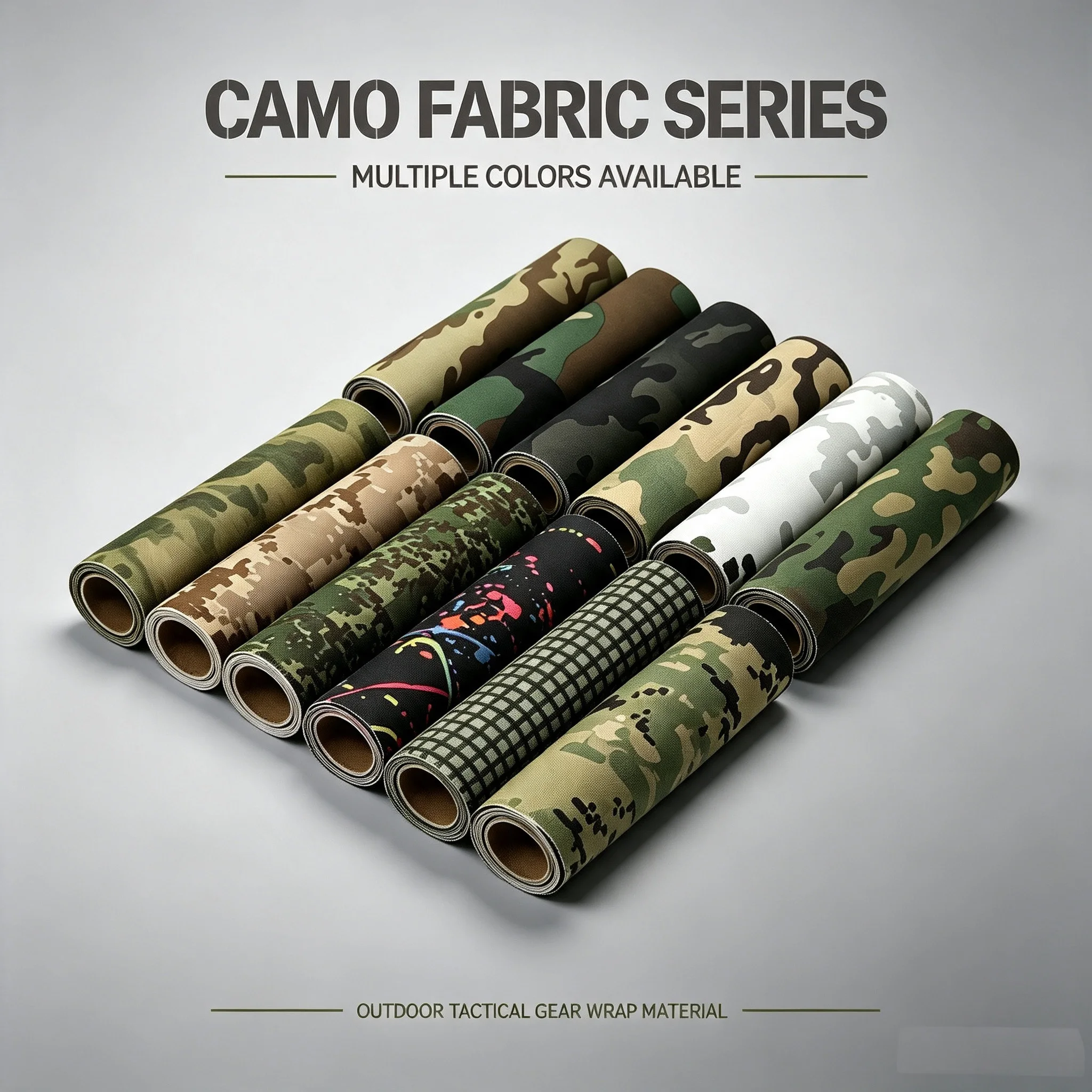 500D Nylon Multifunctional Strong Self-Adhesive Camo Tape For Hunting Equipment Optics, Knives, Tactical Gear，DIY Phone Case