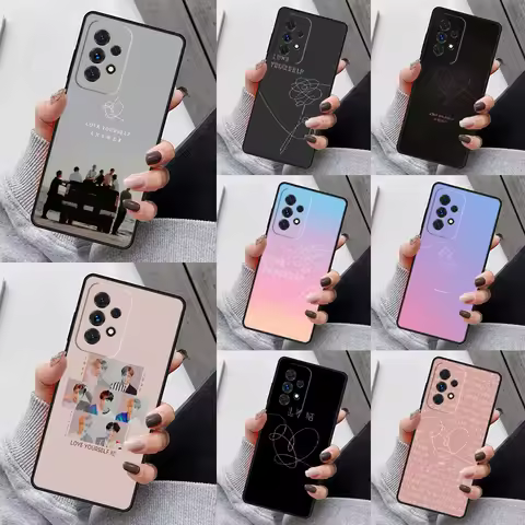 Love Yourself Answer Phone Case For Samsung Galaxy S23 S21 S20 FE S24 S22 Ultra Note20 S10 S9 S8 Plus A40 A52 A12 A13 A53