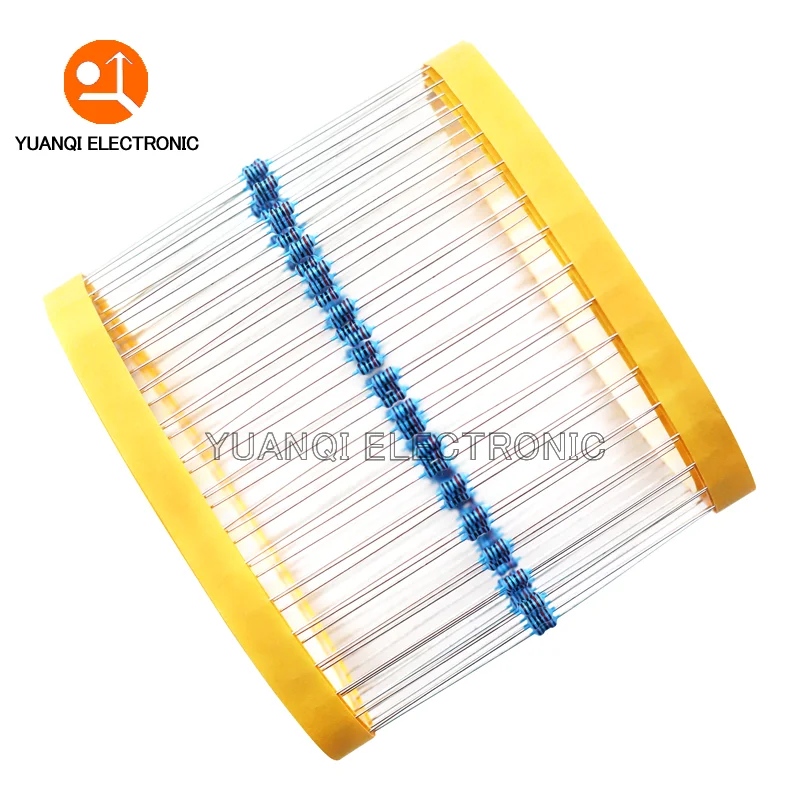 100pcs 1/8W 1% Metal Film Resistor 0.125W 1R-4.7M 10R 22R 47R 100R 220R 470R 680R 1K 3.3K 4.7K 10K 22K 47K 220K 680K 1M ohms