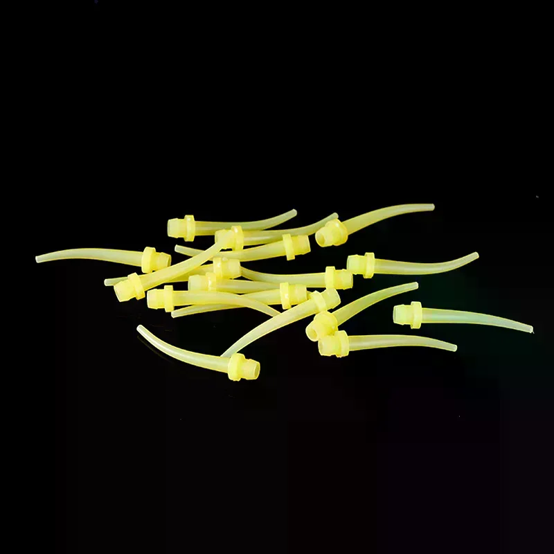 /ACR/Dental Materials Impression Mixing Tips Intraotal Syringe Transparent Mixer Head Dentist Products 100Pcs/Lot