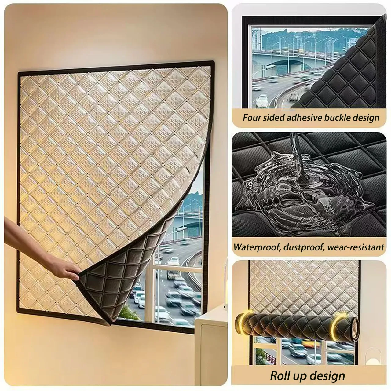 Insulated, Windproof, Sealed Windows, Warm Winter Curtains, Privacy Protection, Screen Windows, and Insulation Materials