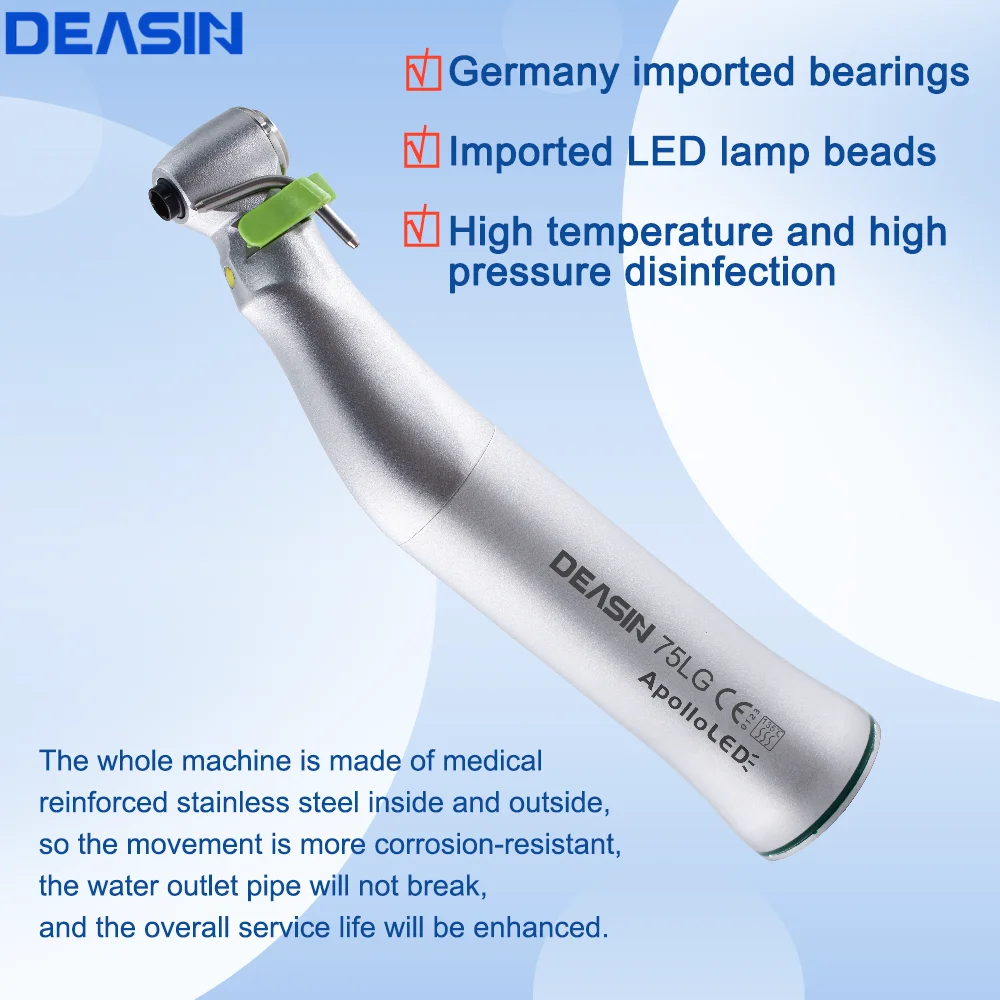 Dental Surgical Implant 20:1 Contra-Angle Handpiece 75LG E generator LED contra Angle dentistry Equipment Tools