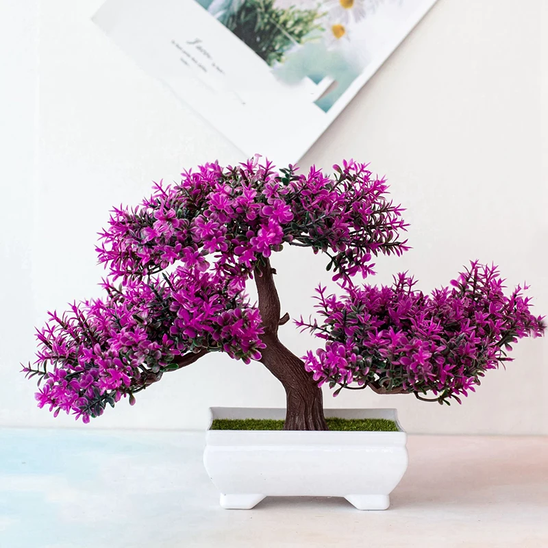 Artificial Plant Lily Flower Pinecone Potted Plants Home  Wedding Living Room Table Shop Decor Artificial Aquatic Plants Bonsai