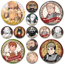 Delicious in Dungeon Anime Pins,Raios Tuden Marcille Cartoon Badge,Tinplate Brooches for Backpack Clothes Gift Accessory