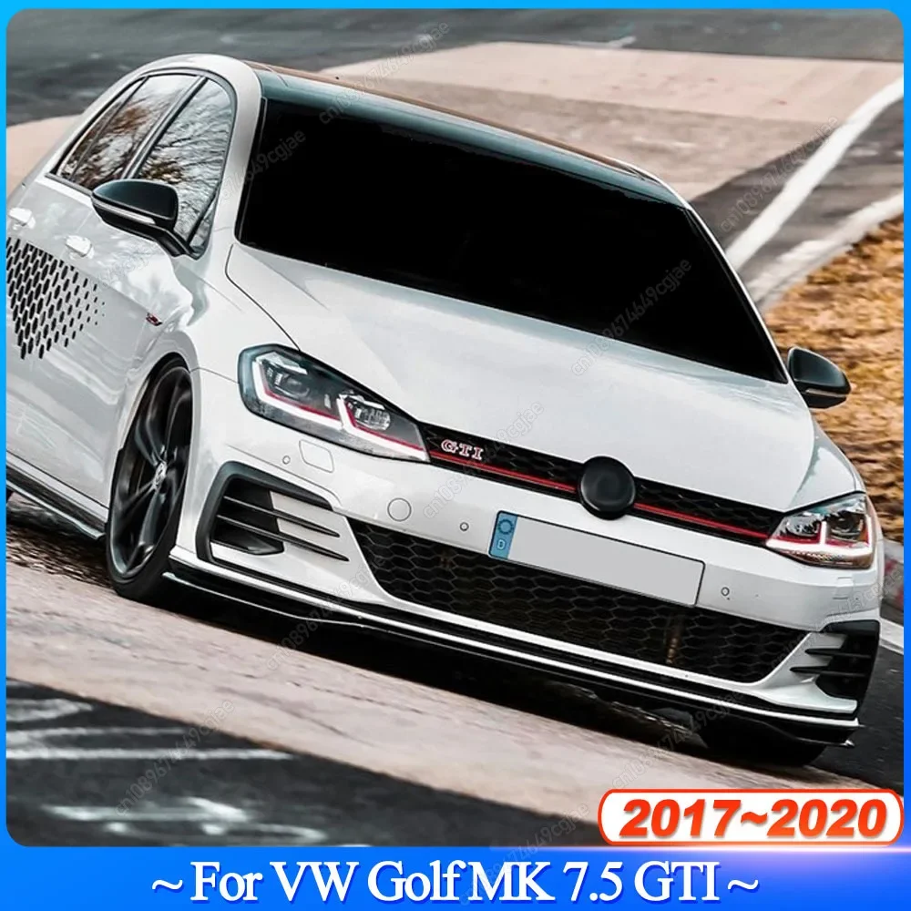 

For VW Volkswagen Golf 7.5 MK 7.5 GTI 2017 2018 2019 2020 Gloss Black TCR Front Bumper Splitter Lip Cover Guard Bodykits Tuning