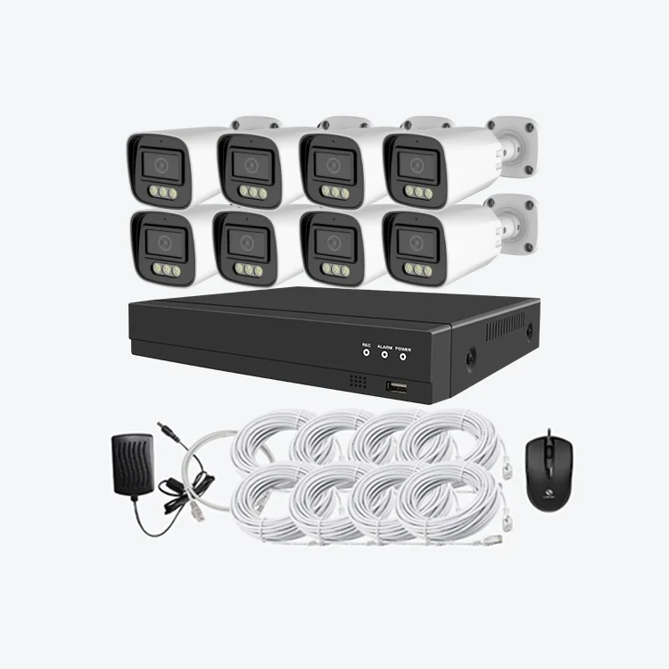 8 Channel 8mp 4k Outdoor Poe Cctv Security Surveillance Camera System