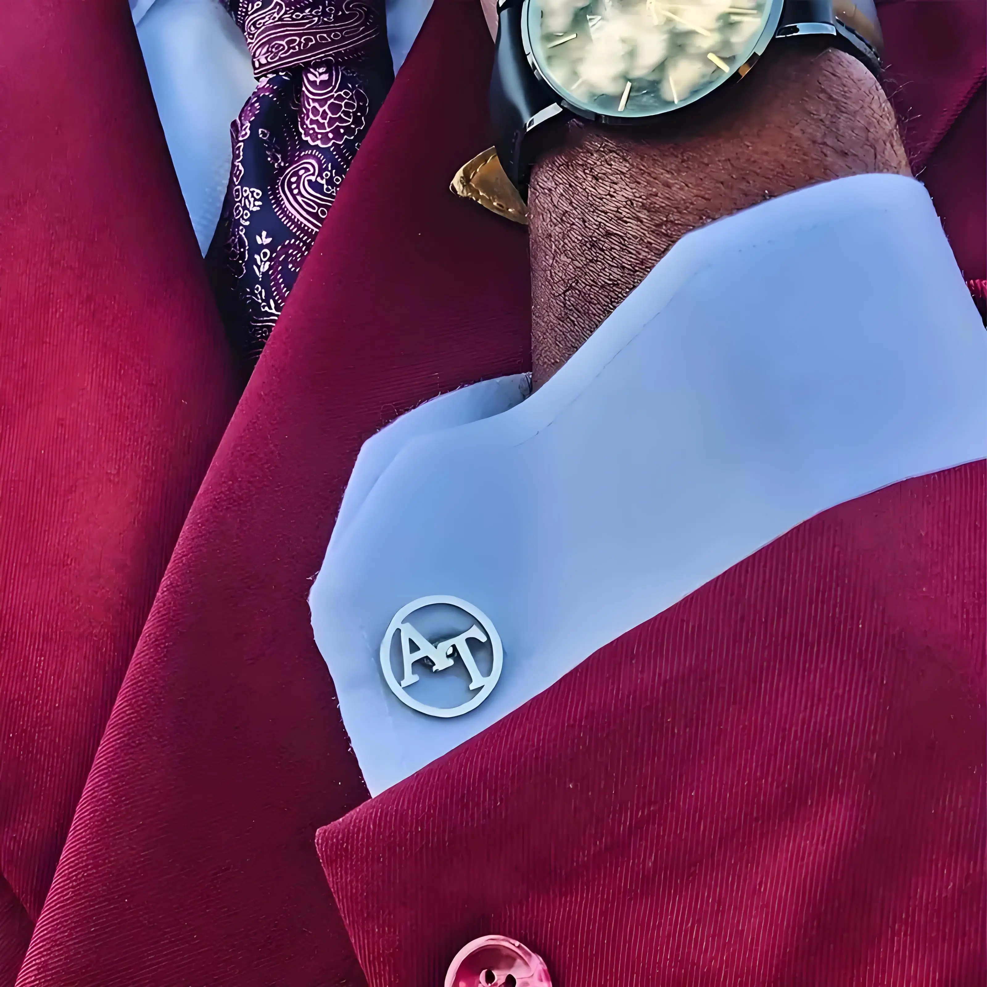 

Пара запонок с 2 буквами инициалами, романтический подарок с гравировкой из нержавеющей стали, идеальный рождественский подарок на День святого Валентина для него