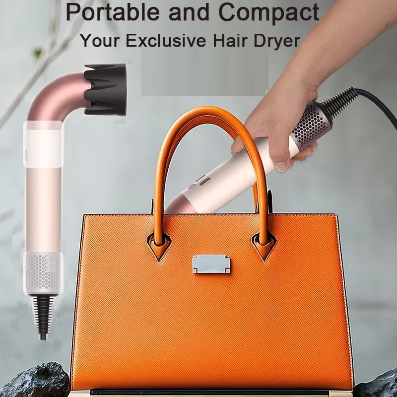 Hair dryer, 1400W high power, quick drying, lightweight body, low noise, comes with multiple types of air nozzles.