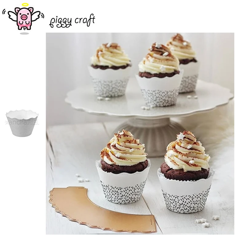 Troqueles de corte de metal Piggy Craft, troquelado de corte, marco de borde de caja, álbum de recortes, cuchillo artesanal de papel, molde, hoja, punzón, plantillas