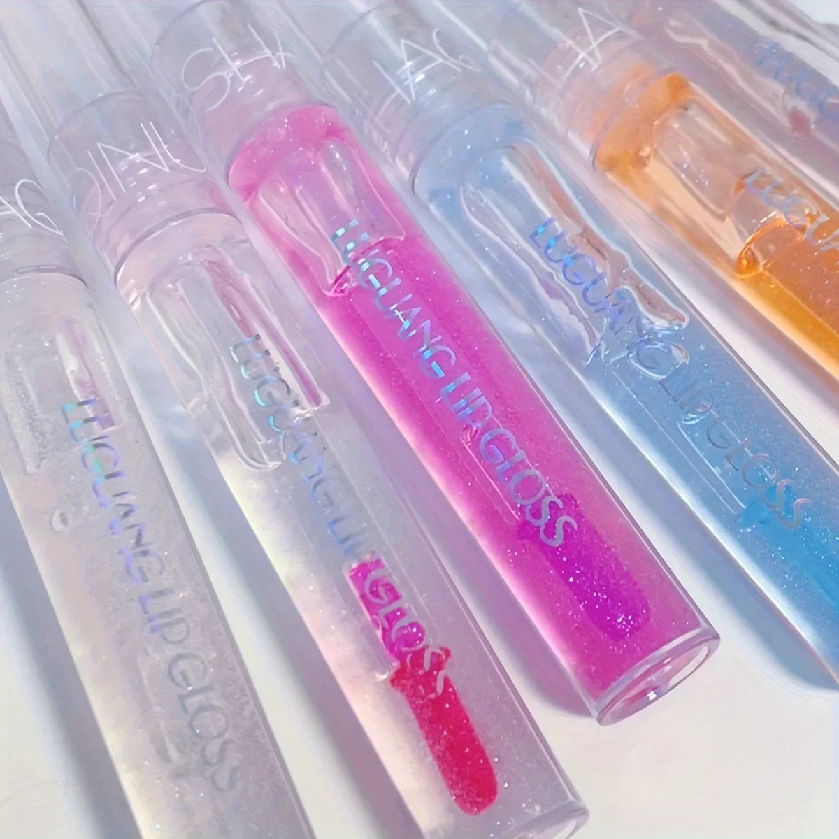 Lipgloss Rijke microglitter hydraterende en hydraterende spiegellipglazuur lippenbalsem Gekleurde lippenstift met flits