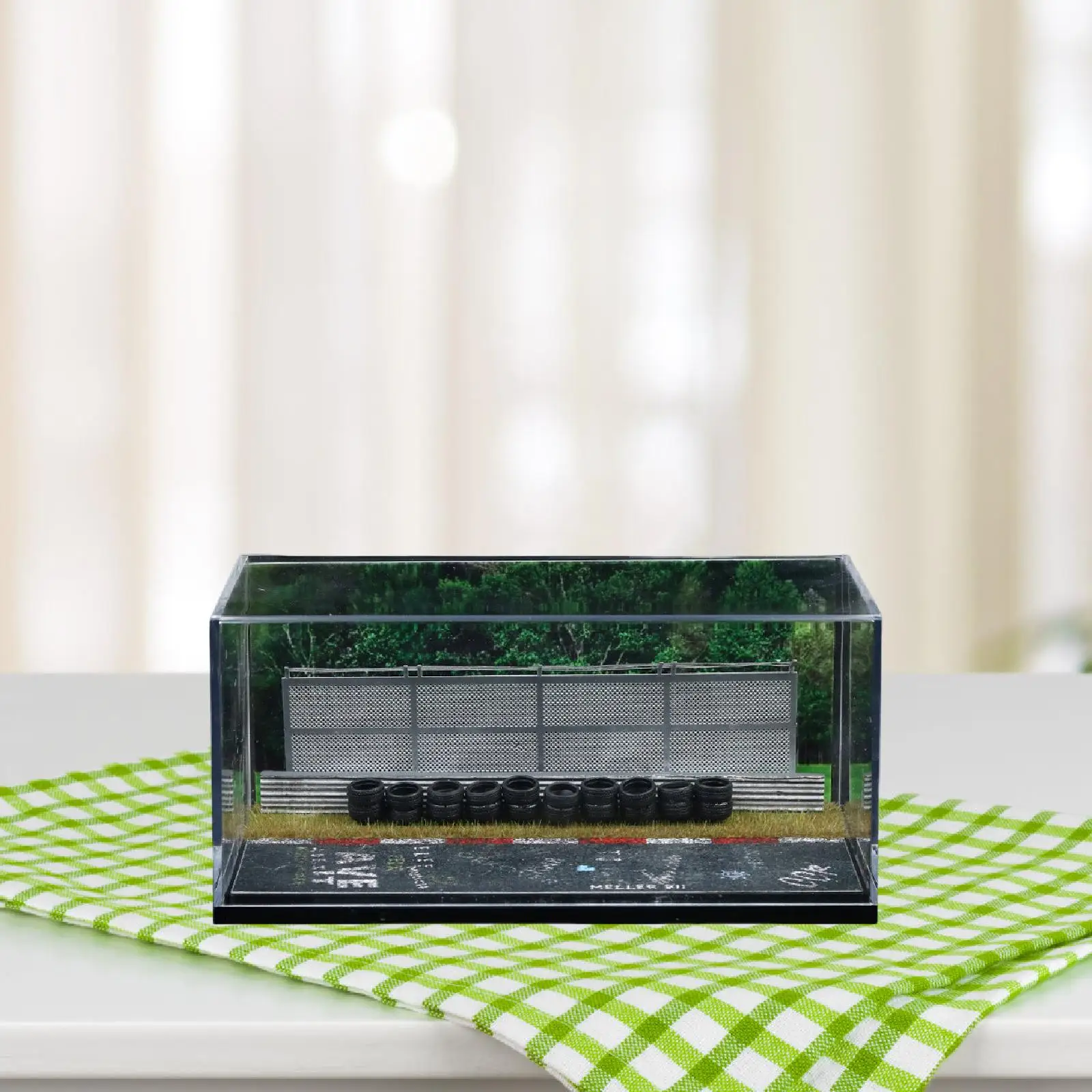 

1/64 Car Display Case Racetrack Model Showcase Collection Collectors Diecast Car