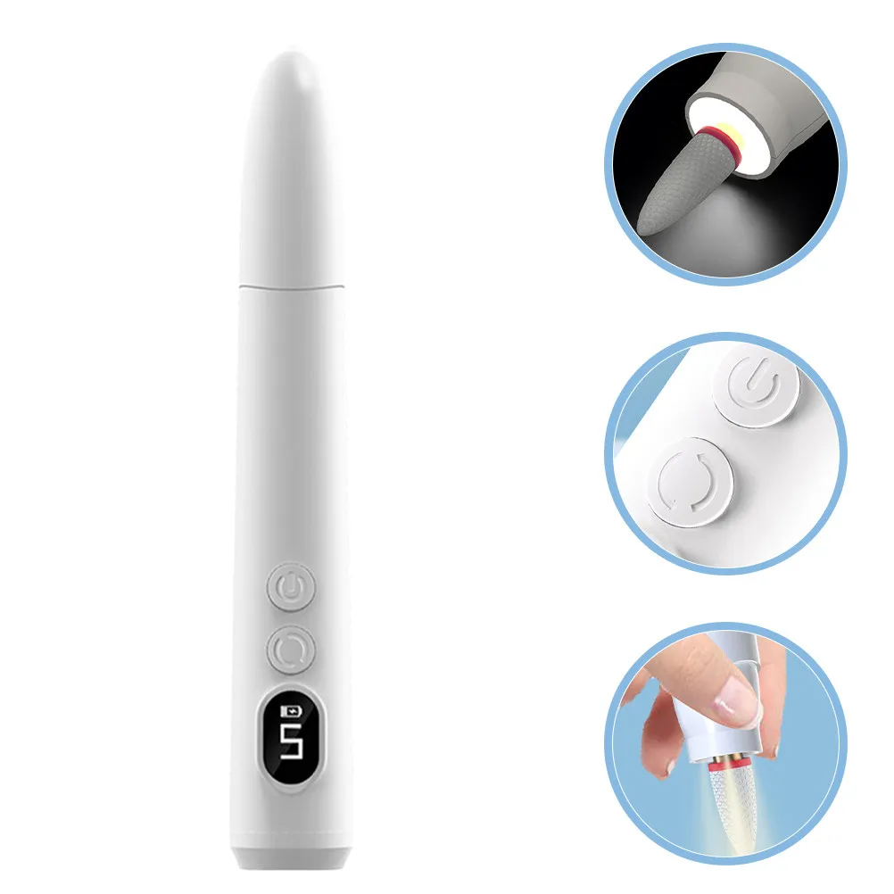 

Портативная беспроводная электрическая машинка для маникюра с LED-дисплеем, перезаряжаемая, для домашнего использования, путешествий, салонов, ухода за гелевыми ногтями