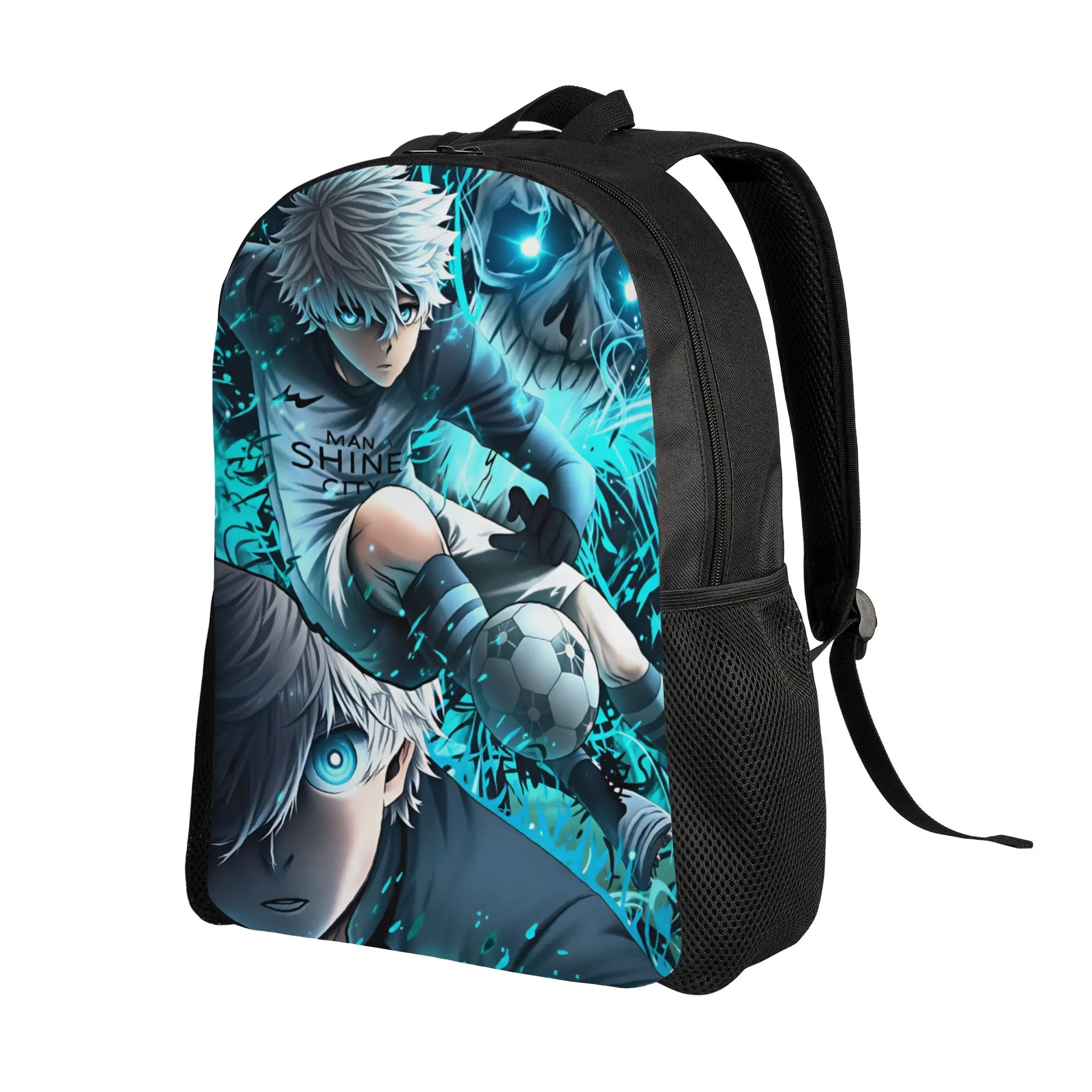 Manga Nagi Seishiro Backpack  Outdoor Style Backpacks Student Unisex Novelty School Bags Custom Print Rucksack