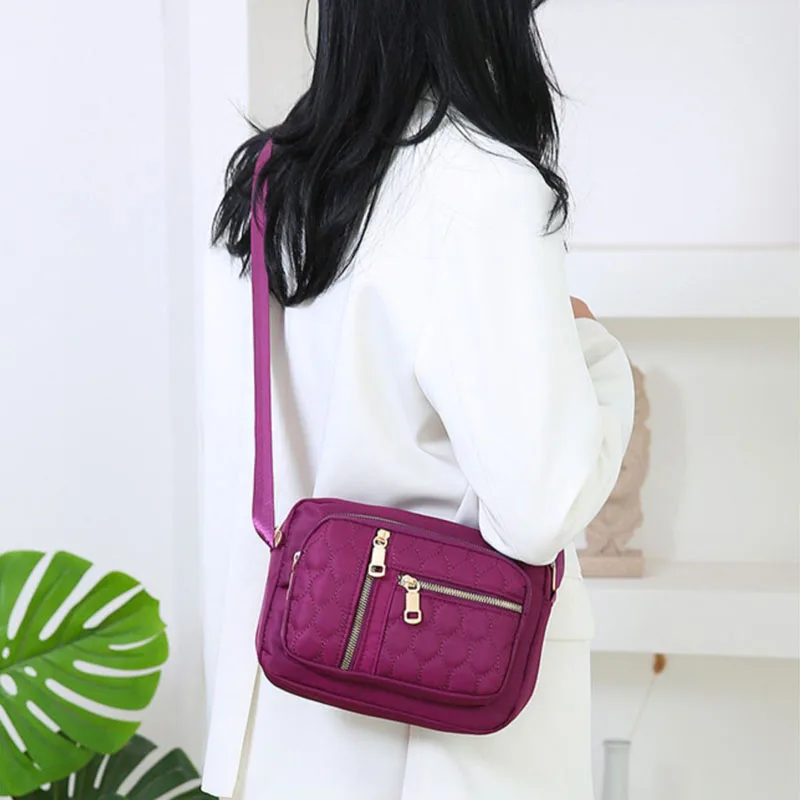 2023 New Fashion Designer Women Shoulder Bag Nylon Female Handbags Waterproof Girls Messenger Bags Crossbody Ladies Purse