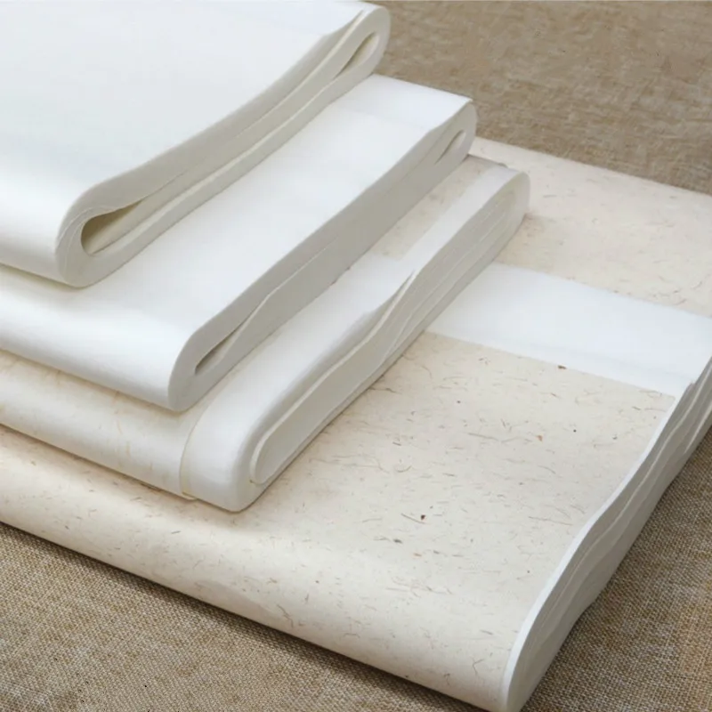 

Freehand Painting Rice Paper Chinese Calligraphy Writing Raw Xuan Paper Papier Chinese Traditional Painting Half-Ripe Xuan Paper
