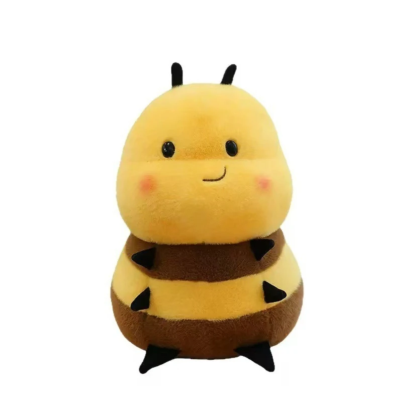 Short Plush Cute Bee & Ladybug Plush Toy, Stuffed Animal Figurine, Party Favor Doll, Soft Ornament Gift
