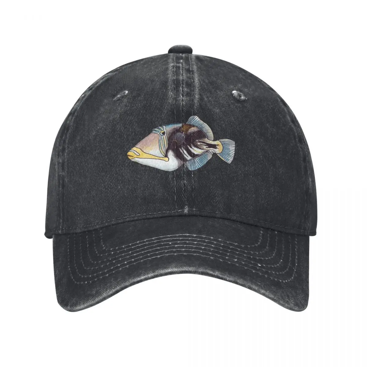 Colorful Picasso Triggerfish Baseball Cap Rugby Icon Women Beach Fashion Men's