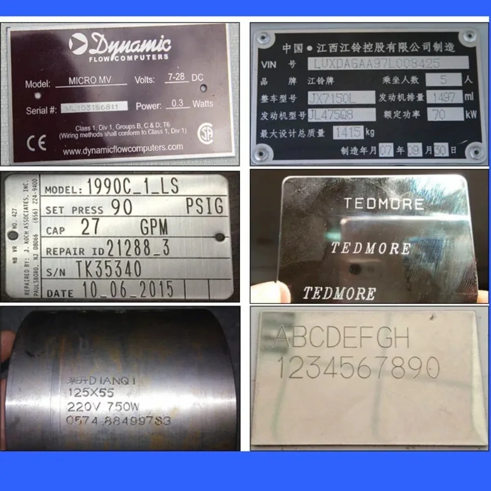 60*25/90*25mm Portable Dot Peen Vin Number Marking Metal Engraving Machine Portable Pneumatic Dot Peen Metal Marking Machine