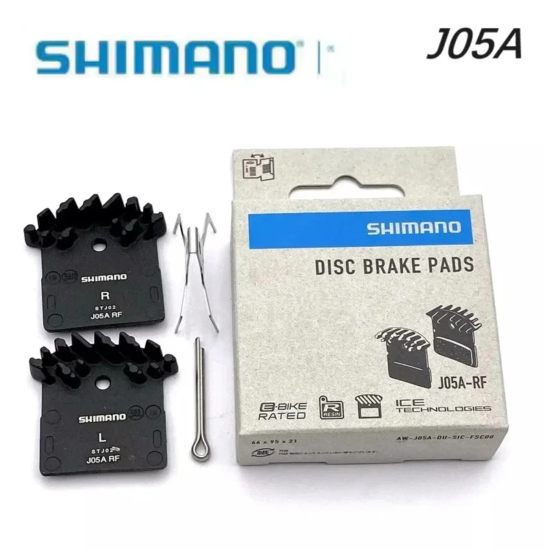 

Тормозные колодки SHIMANO J05A-RF из полимерной смолы с охлаждающими ребрами, 2-поршневые, для M8000 M785, для горных велосипедов