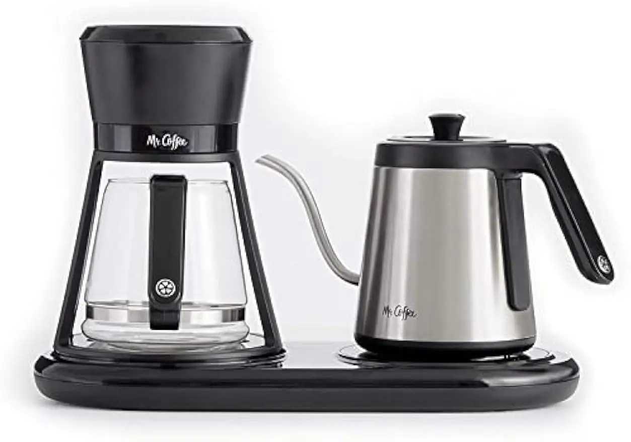 

All-in-One Pour Over Coffee Maker, 6-Cup Capacity, Black - Easy Home Brewing with Auto Scale