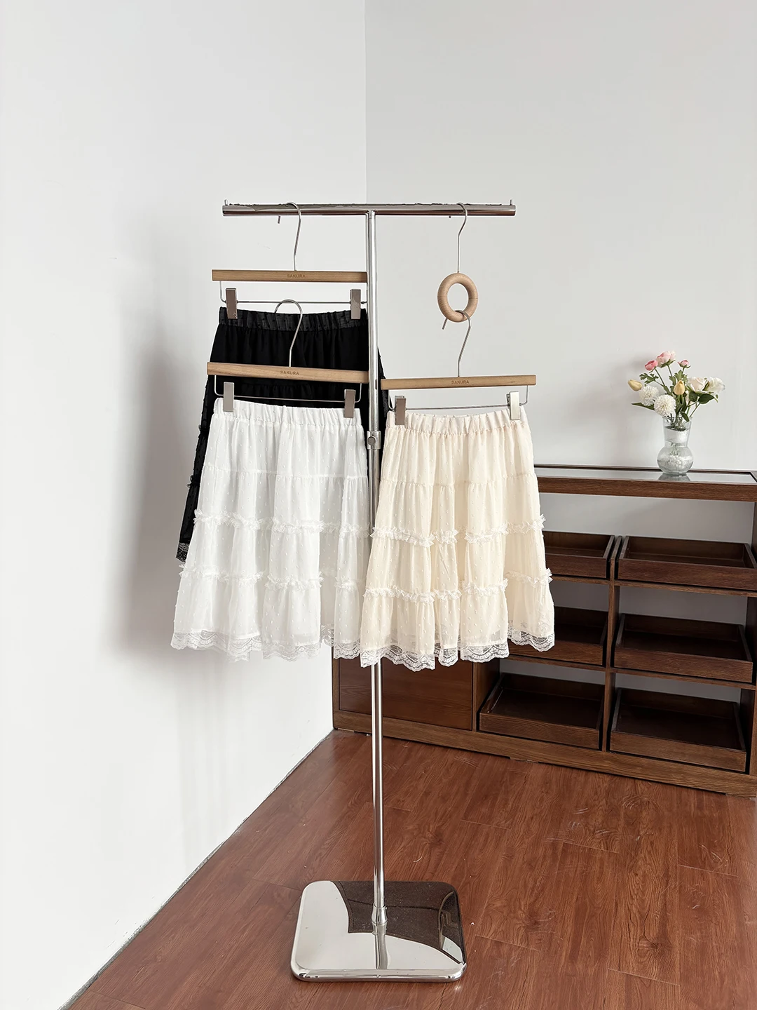 

Sweet Style Versatile High Waist A-Line Skirt Women's Mid-Length Elastic Waist Skirts 2026 Summer New plus Size Slimming