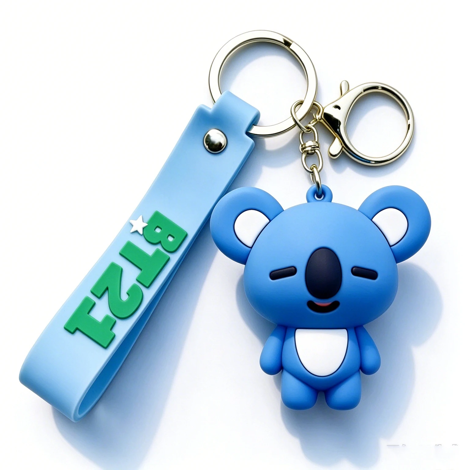 @BT21 Koya RJ Shooky Cooky Tata Chimmy Mang Keychain Creative High-quality Anime Cartoon Figure Model Car Backpack Keychain - view 5