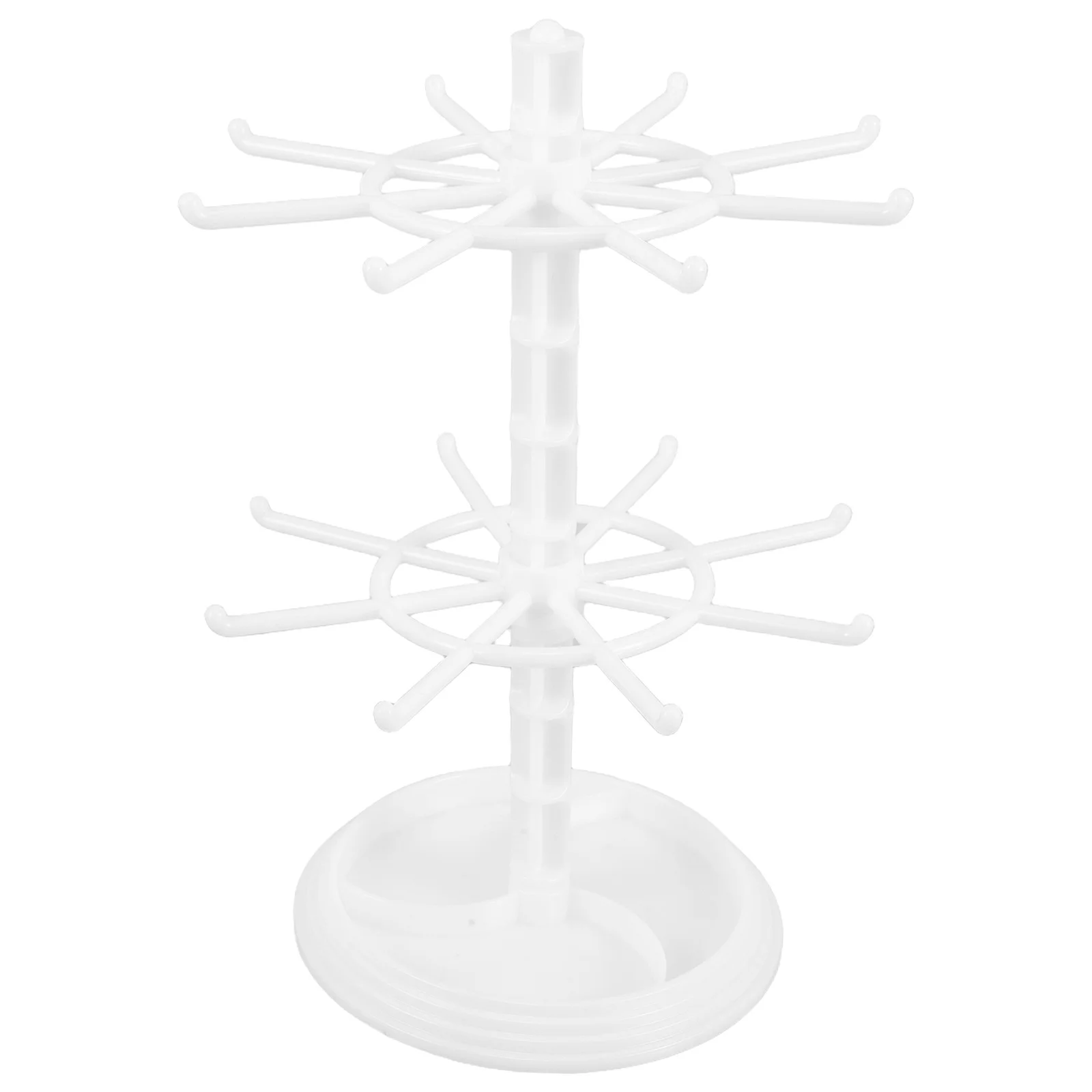 حامل عرض المجوهرات منظم دوار 360 درجة للأقراط والقلائد والأساور وسلاسل المفاتيح وحامل المجوهرات الصغيرة #3