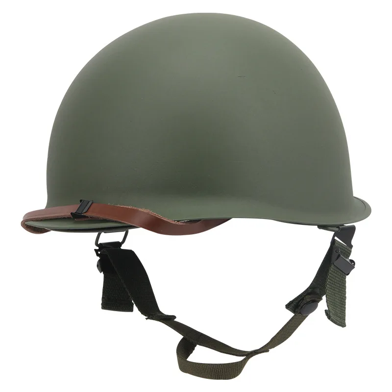 Classic M1 Steel Helmet Tactical US Military Army Replica Protective Helmets WWII WW2 Outdoor CS Paintball Green SteelHelmet