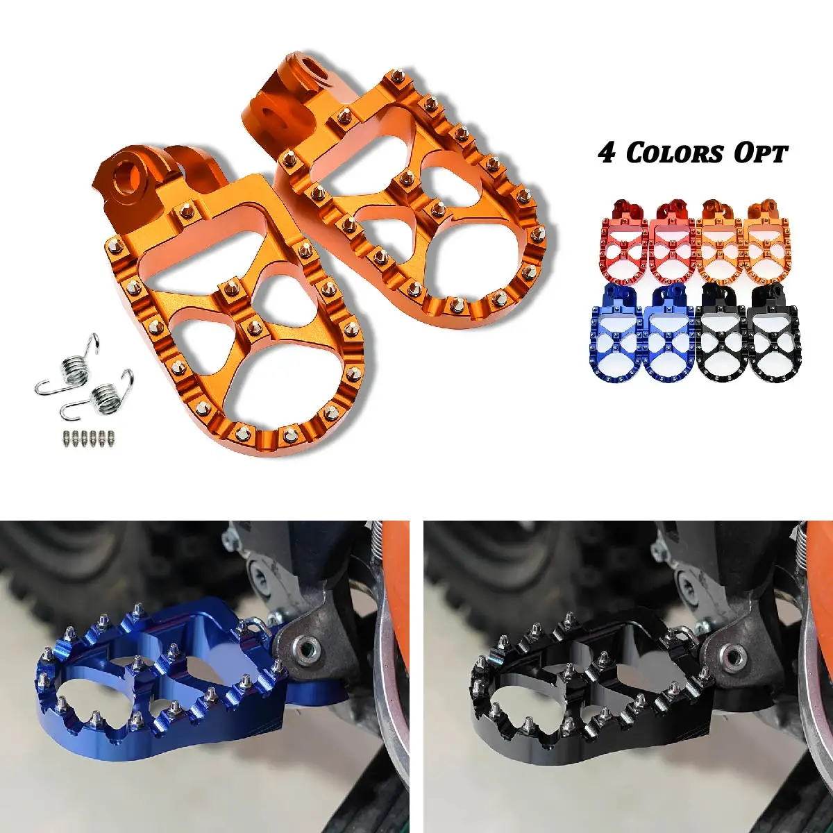 Footrest Foot Pegs Footpegs Rests Pedals For KTM 690 950 990 1050 1090 1190 1290 50 65 85 125 250 SX 50SX 125SX 250SX 85SX