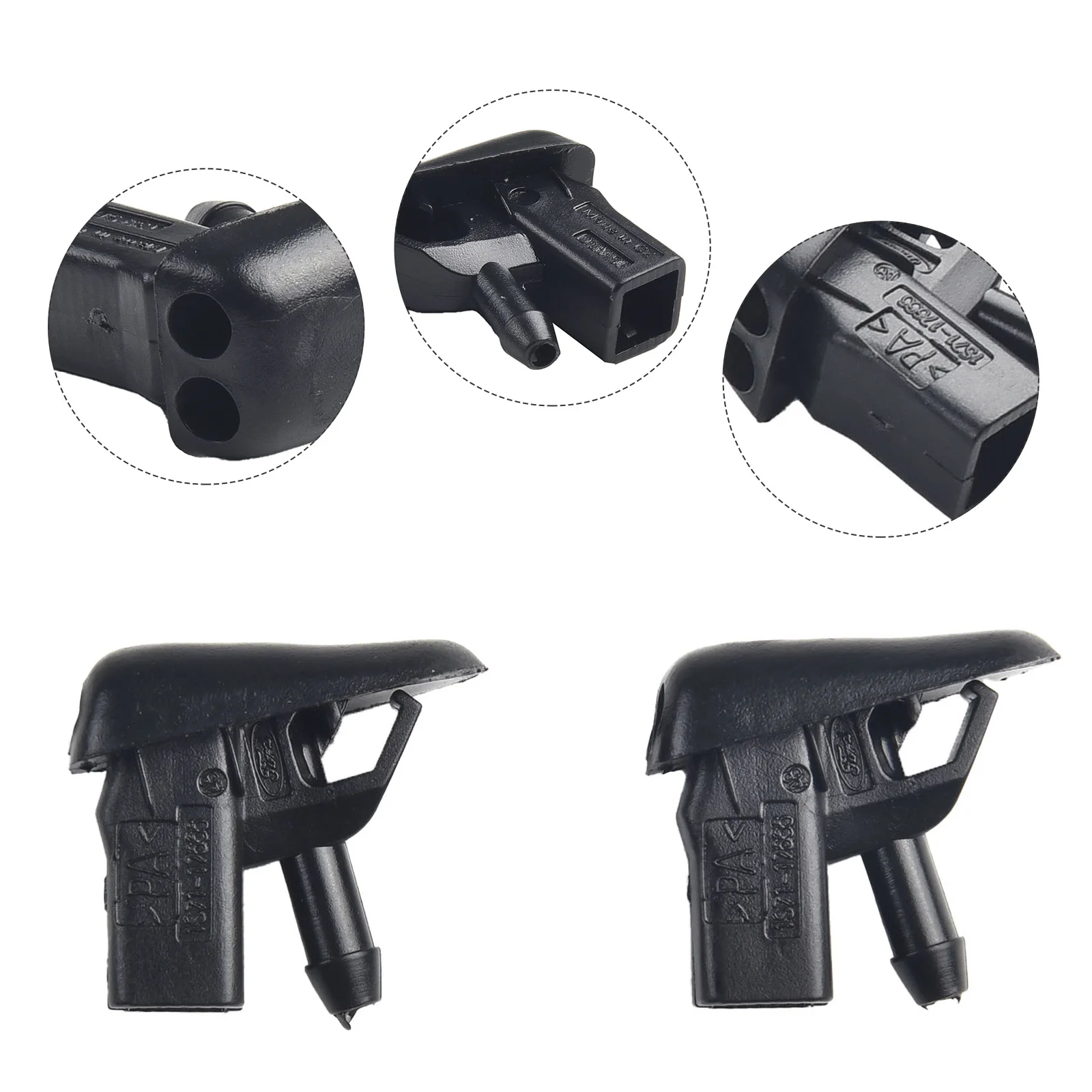 

1 Pair Front Windscreen Wiper Washer Nozzle Jet Spray For Volvo S60 XC60 S80 XC70 V70 2007-2013 31301826 31301827
